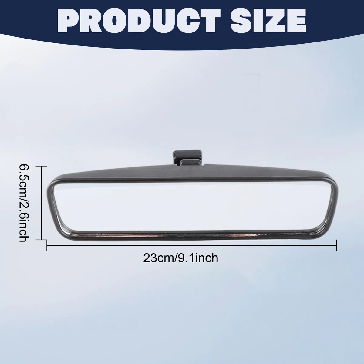 Espejos Vidrio Interiores derechos para Automóviles,Espejo Retrovisor Panorámico Repuesto para Coche, espejo retrovisor interior ABS carcasa 814842 se adapta a Peugeot 107/206/106