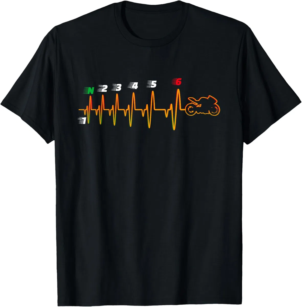 Biker Motocicleta Cambios 1N23456 Motorcyclist Regalo Motero Camiseta