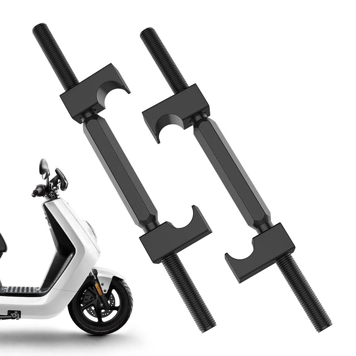 Genérico Compresor De Muelles para Motocicleta,Compresor de Muelles para Columnas - Extractor De Montantes, Amortiguadores Y Herramienta Manual De Extracción para Reparación De Motocicletas