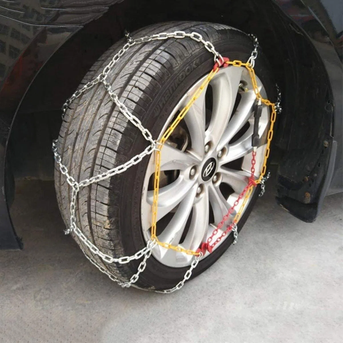 Cadenas para Nieve, Cadena de tracción para neumáticos, Cadena Antideslizante para Coche, Cadena Antideslizante para neumáticos para Nieve, Cadena Antideslizante de aleación, Caden