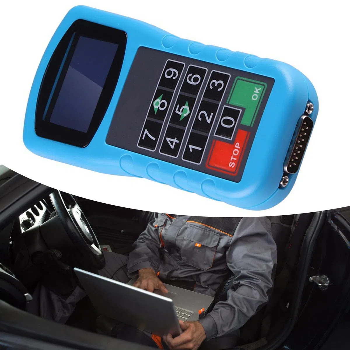 Lector de código de falla automotriz, escáner de diagnóstico de coche resistente con función de calibración de kilometraje