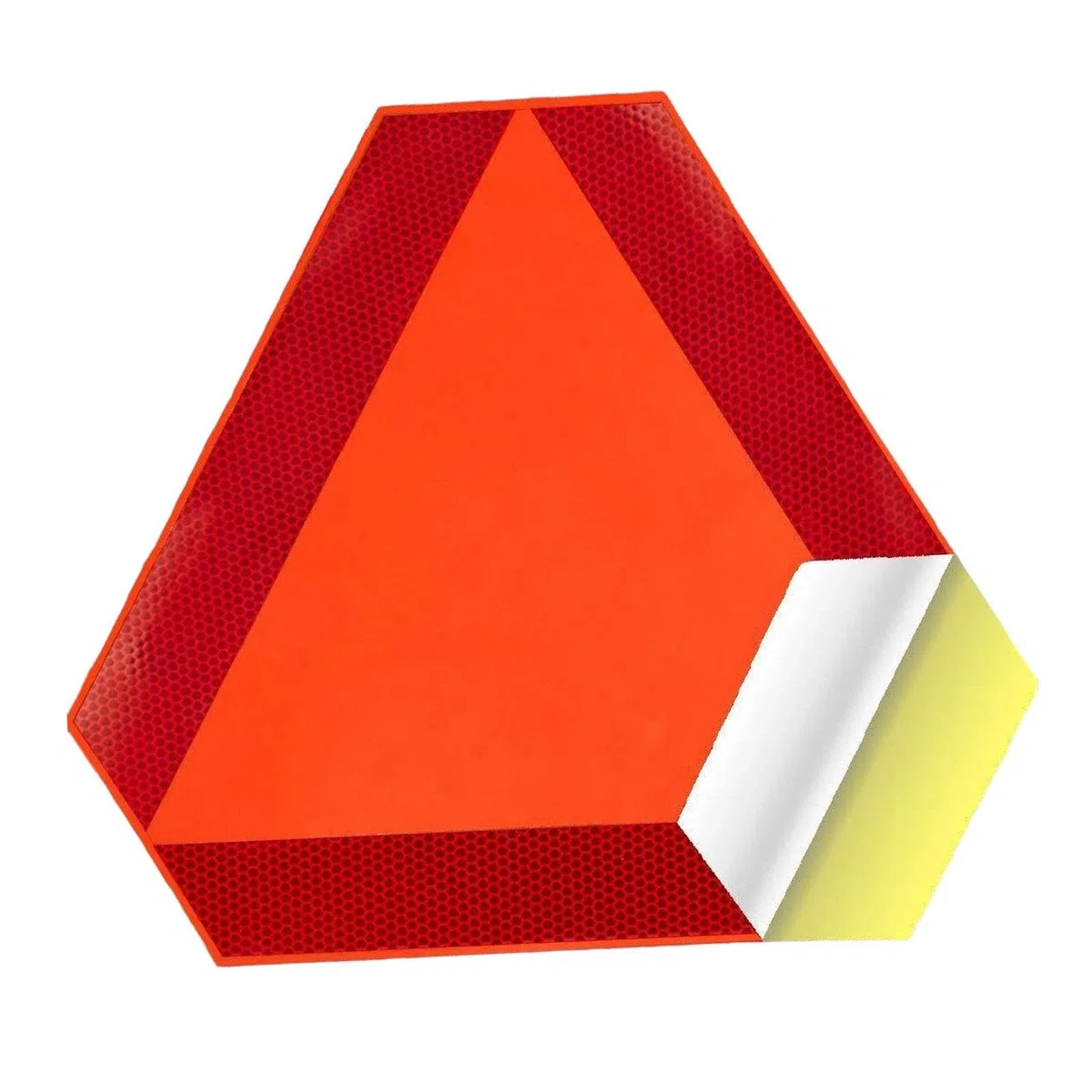 harayaa triangular reflectante de PVC para vehículos de movimiento, accesorios para tractores y maquinaria agrícola.