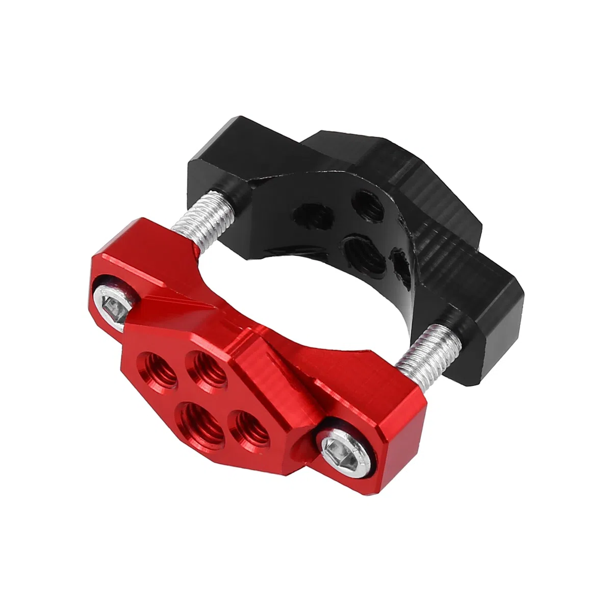 Motoforti 17 a 32mm Manillar Abrazadera para Motocicleta Sportbike Negro Rojo