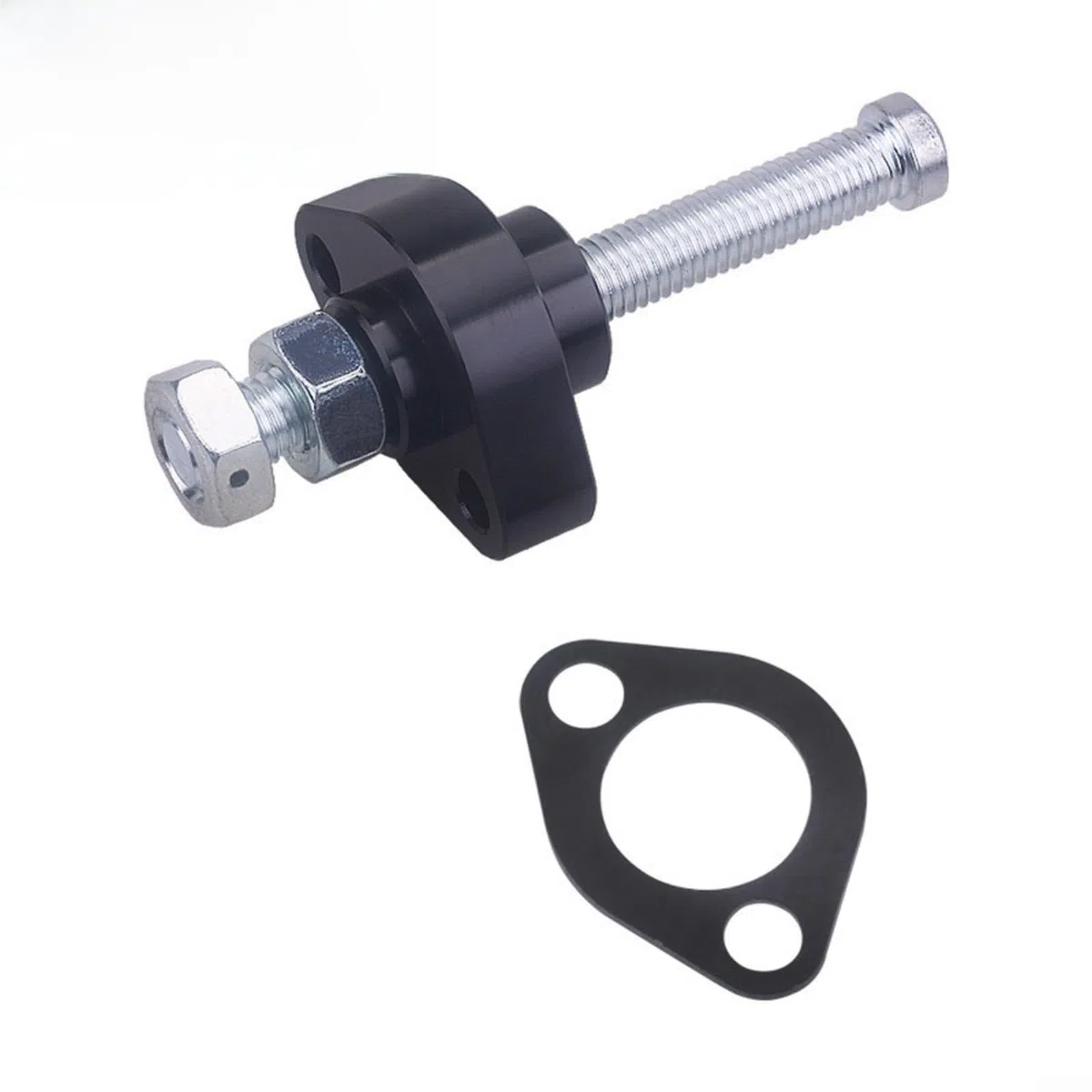 Tensor de cadena de leva manual para Honda CBR600F F3 F4 F4i CBR900RR VTR1000 CB600F TRX250 ATC Aleación de aluminio Herramienta de sincronización ajustable Rojo Negro Plata Azul (negro)