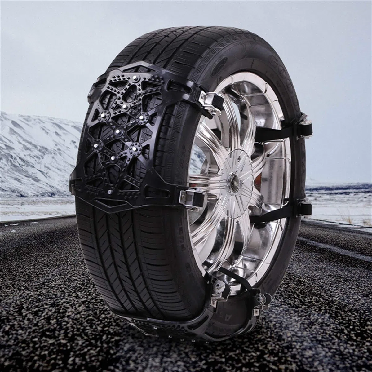 Cadena de Nieve para automóvil Cadena de Nieve Antideslizante Vehículos universales Rueda Antideslizante ensanchada y Gruesa Cadena de Nieve para camión de Invierno Cadena de neumá