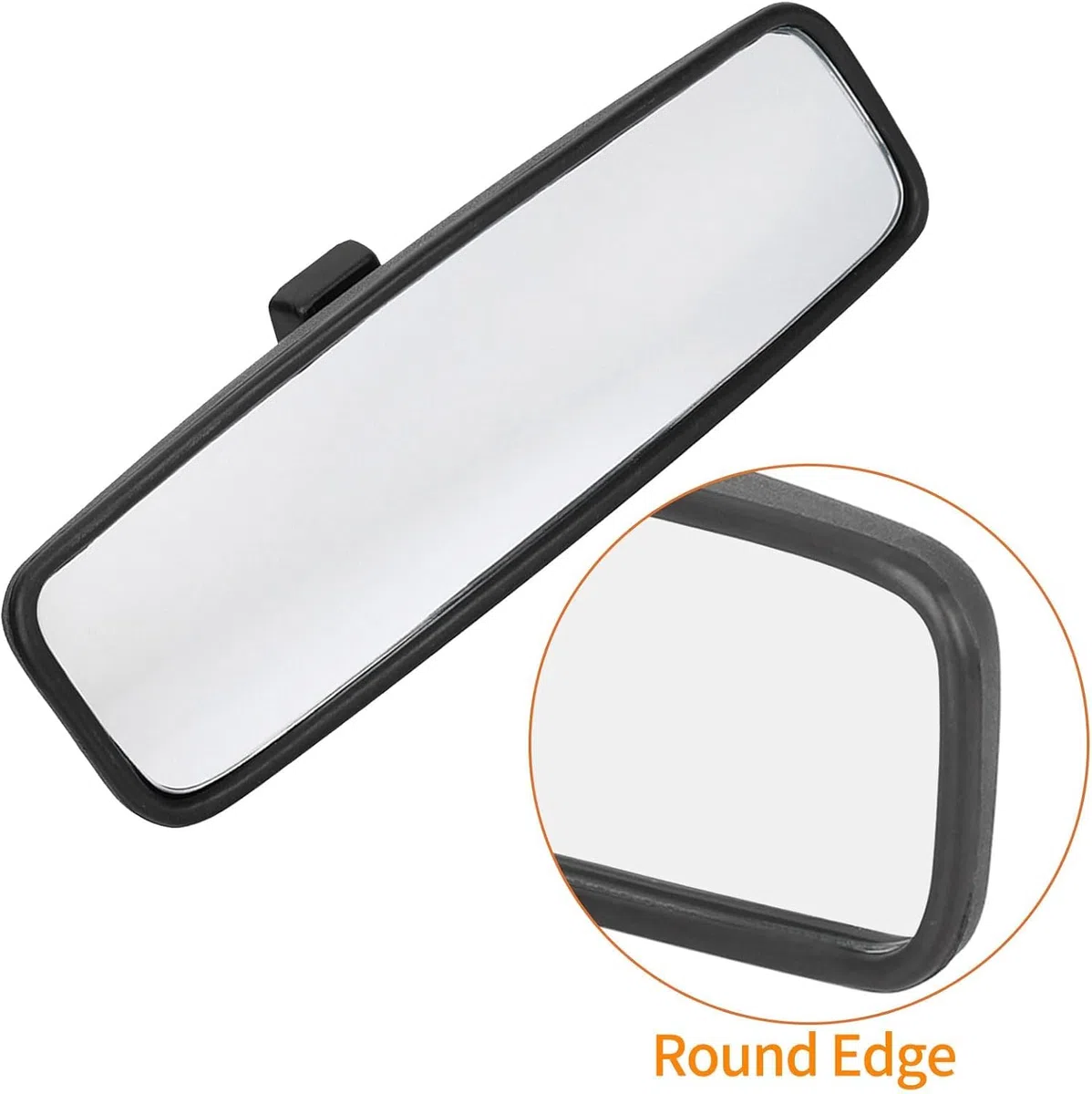 Espejos Vidrio Interiores derechos para Automóviles,Espejo Retrovisor Panorámico Repuesto para Coche, espejo retrovisor interior ABS carcasa 814842 se adapta a Peugeot 107/206/106