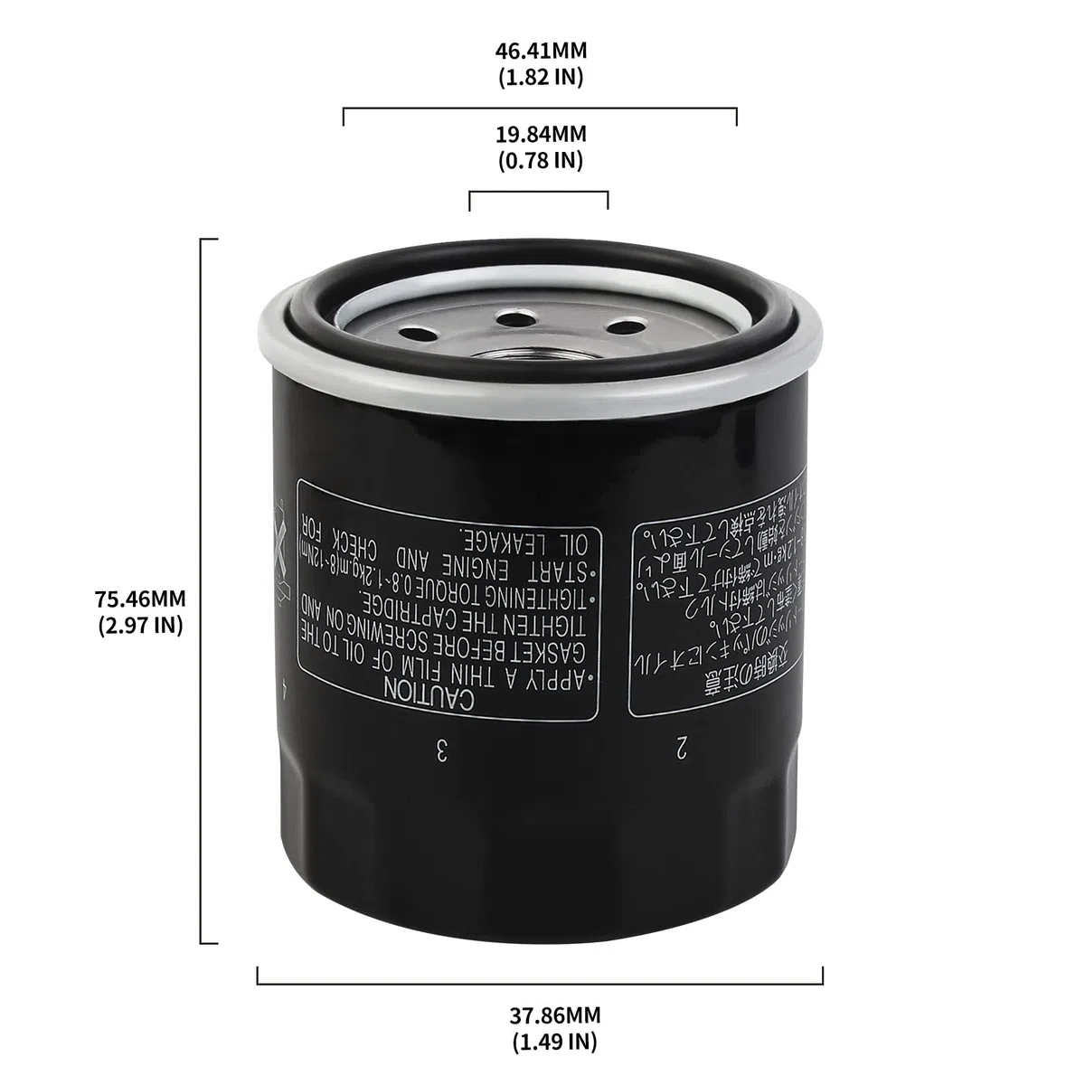 Road Passion Filtro de aceite para CB600 F-W,X,Y,1,2 Hornet 1998-2002 / CB600 S F2-Y,1,2 Hornet 2000-2002 / CB650 F2 1991-1992