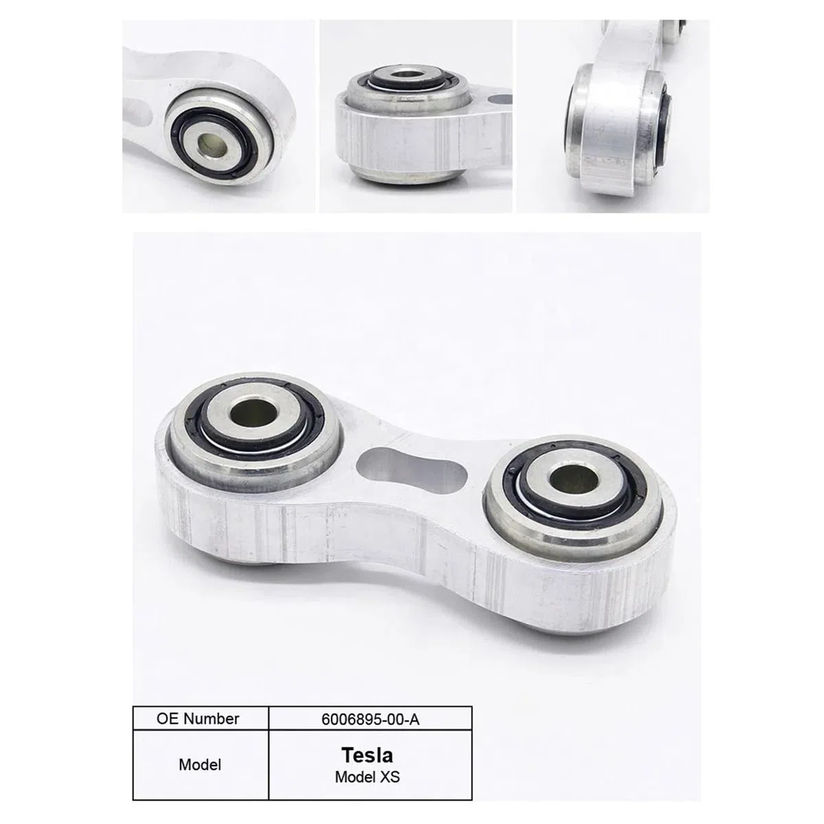 Juego de brazos de control del sistema de suspensión for kit de enlaces delanteros, extremos de barra de acoplamiento, barra estabilizadora compatible con Tesla Model XS