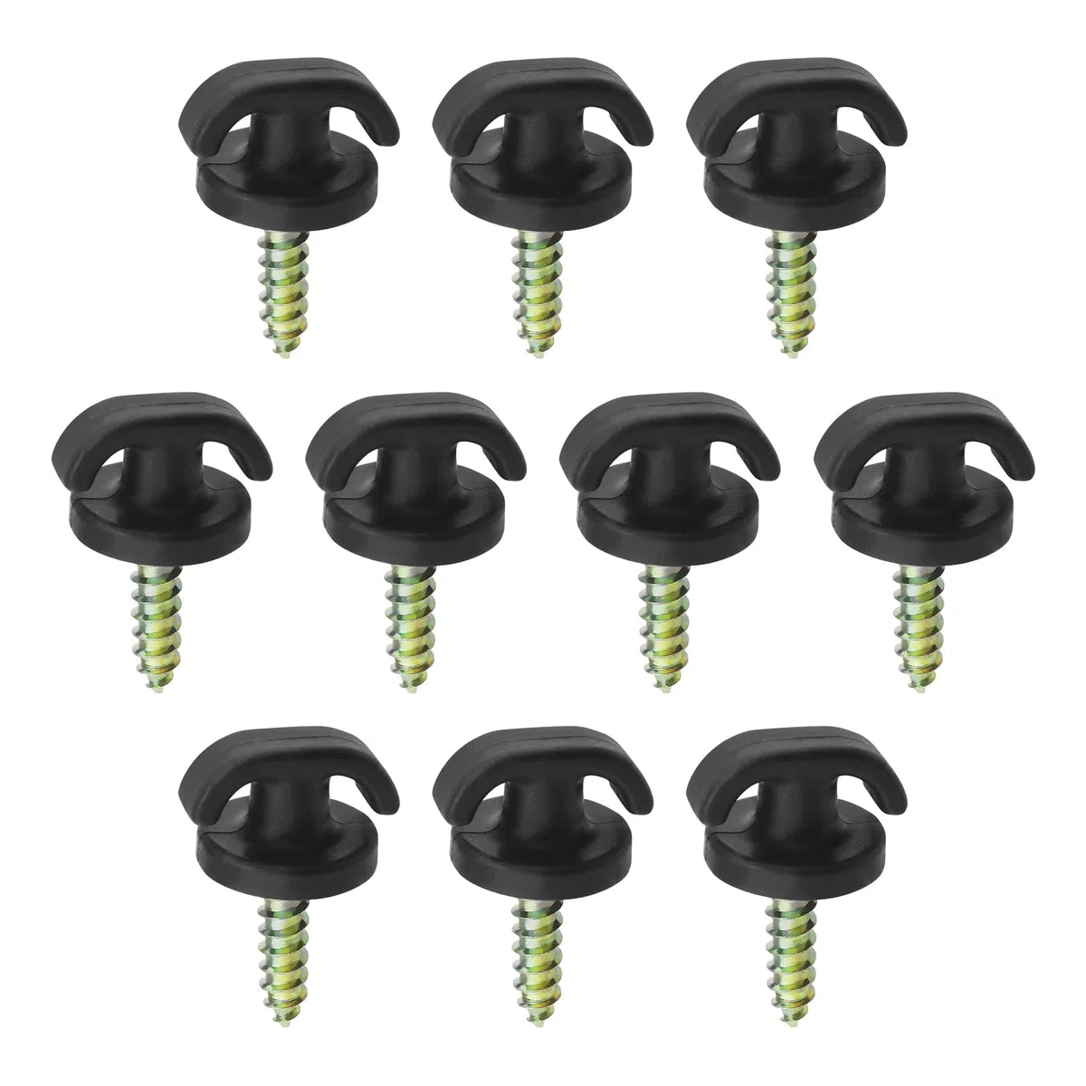 EMSea 10 ganchos para maletero de coche, gancho vertical para equipaje, gancho de red de carga de coche, ganchos para maletero de coche, para respaldos de asiento de coche, red organizadora de