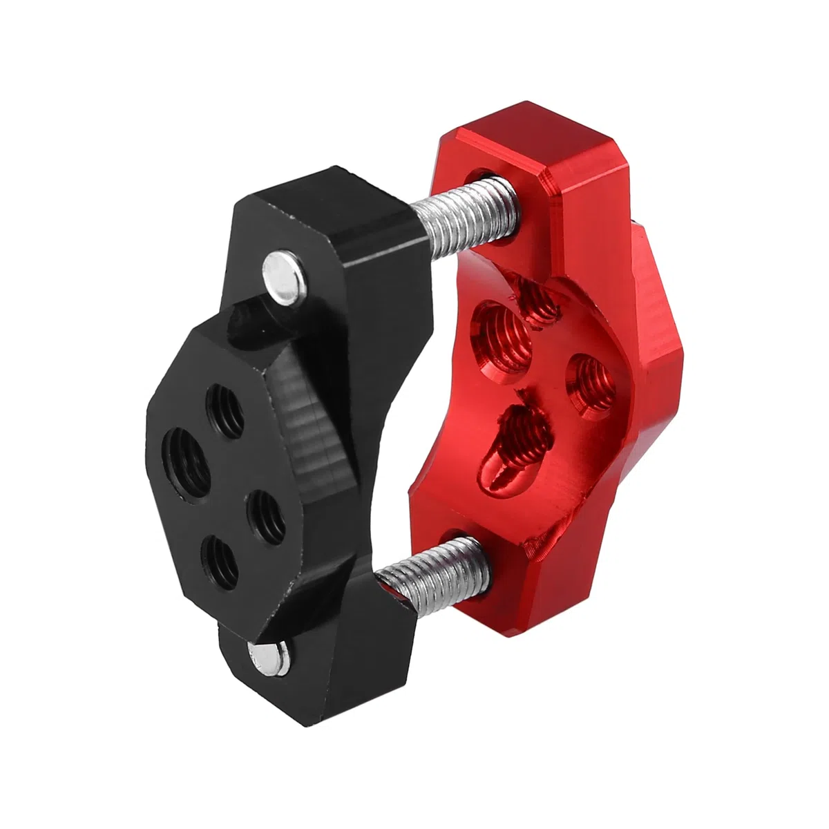 Motoforti 17 a 32mm Manillar Abrazadera para Motocicleta Sportbike Negro Rojo
