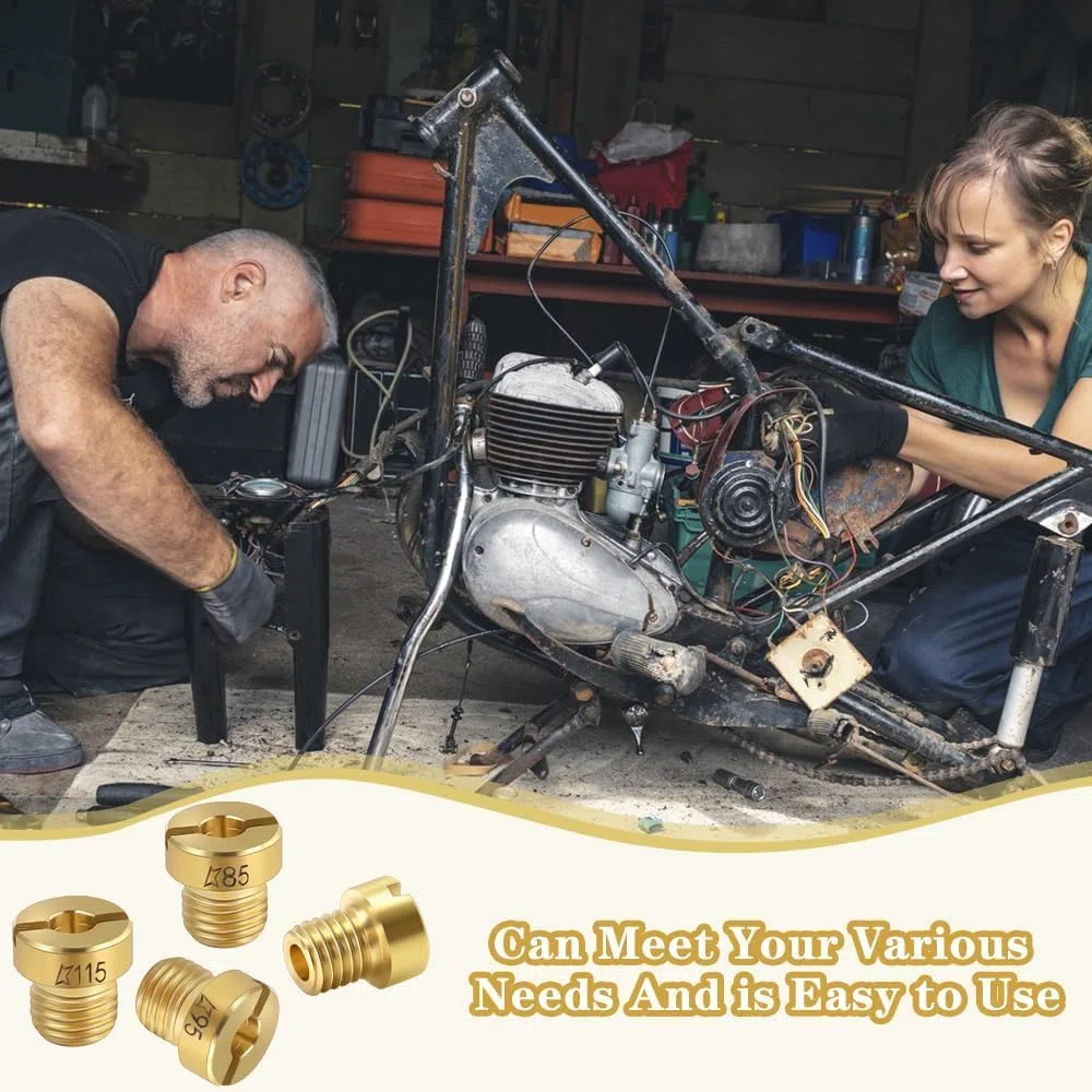 Chorros Principales Para Carburador 25pcs Kit De Reemplazo M5 55 115 Compatible Con Dellorto PHBG 19 19.5 21 SHA 13 14 15 SHB 16 19 20 SHBC 19 Para Mantenimiento Y Reparación