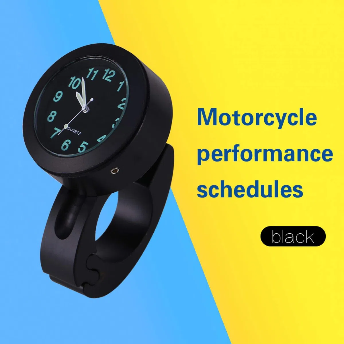 Reloj Glow Universal 7/8 "-1" Impermeable Motocicleta Manillar Reloj Nuevo para Personalizado Motocicleta Reloj Digital Reloj Moto Impermeable Reloj Motocicleta