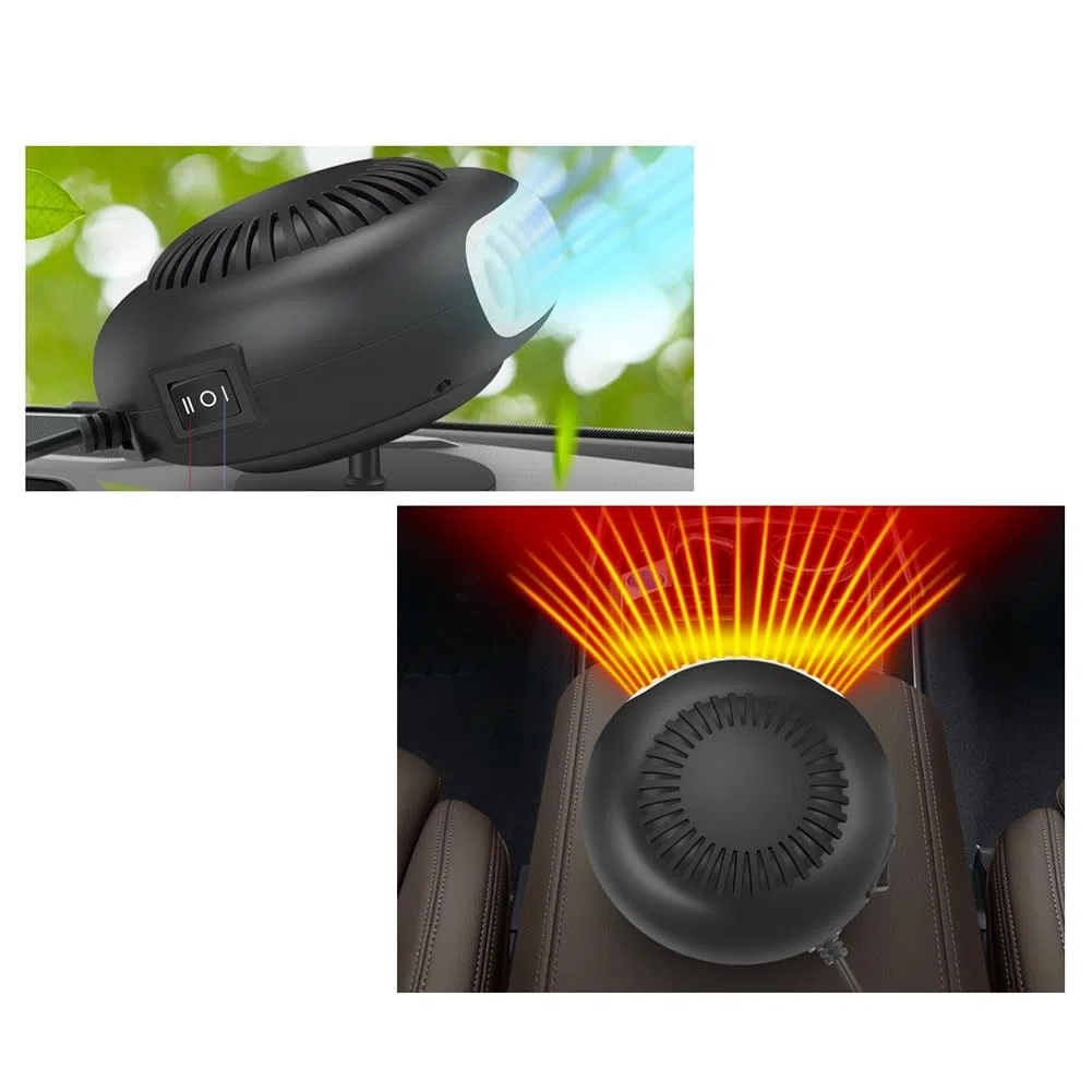 Calentador portátil para coche, 24 V, 200 W, con rotación de 360 grados